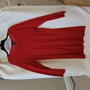 Long sleeve red pajamas, size XL